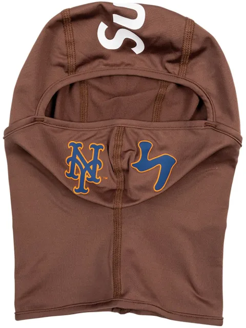 Supreme x MLB Kanji Teams "New York Mets - Brown" lightweight balaclava Brown SU23229