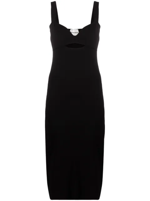 Roland Mouret cut-out knitted midi dress Black RMFP23065M