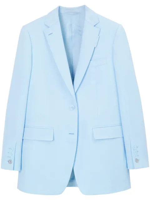 Burberry single-breasted wool blazer Blue 8066131