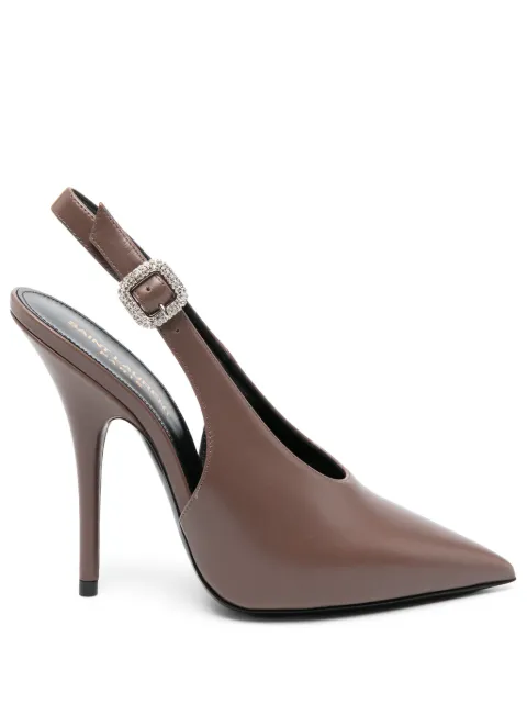 Saint Laurent Yasmeen 125mm slingback pumps Brown 74683319XNN