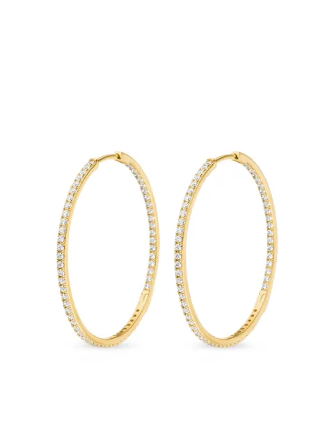 VEYNOU 14kt recycled yellow gold Cleo Big diamond hoop earrings Gold 0523200502
