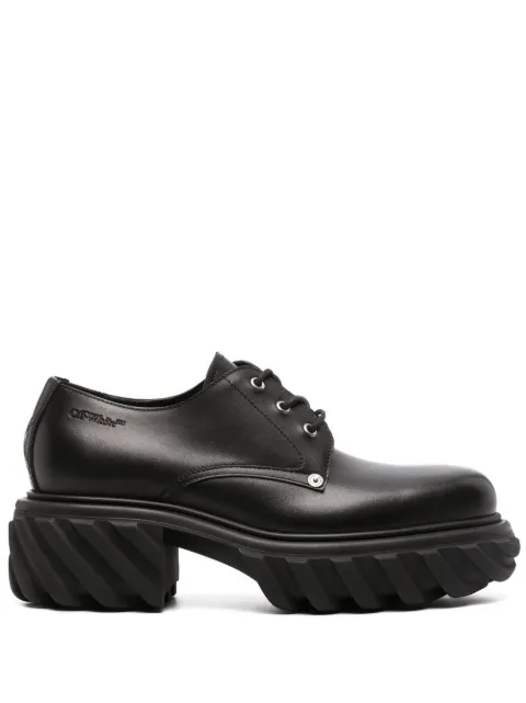 Off-White Exploration leather Derby shoes Black OMIF029F23LEA0011010