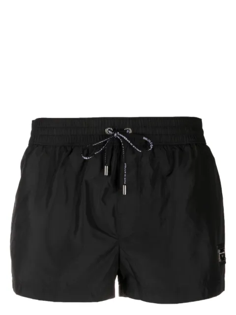 Dolce & Gabbana logo-plaque swim short Black M4E48TONO06