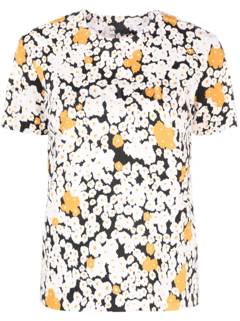 Lanvin Overprinted cotton T-shirt Neutrals RWTS0030J017A23