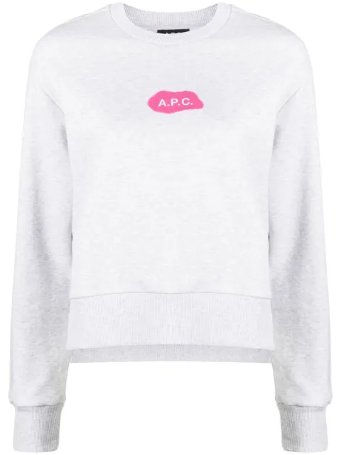 A.P.C. Sibylle cotton sweatshirt Grey COEIPF27827