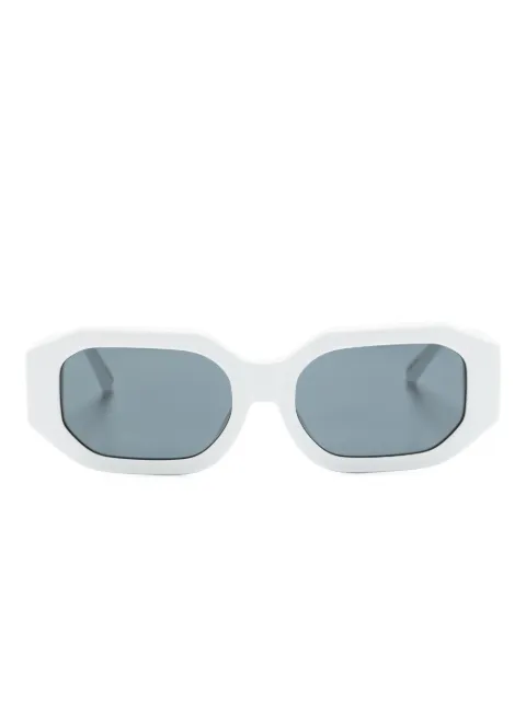 Linda Farrow x The Attico Irene hexagonal-frame sunglasses White ATTICO45