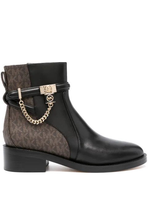 Michael Michael Kors Hamilton leather ankle boots Black 40F3HAME6L