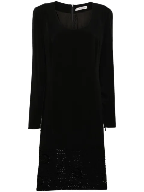 Christian Dior Pre-Owned 1990s bead-detailing midi dress Black DIOR1200B