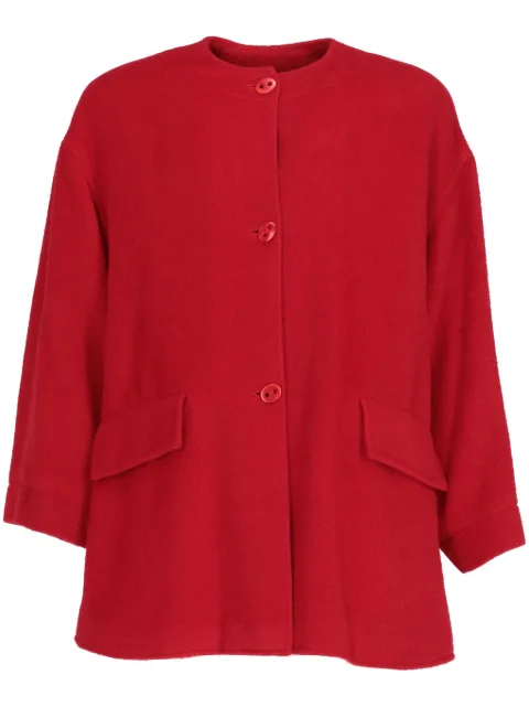 Christian Dior Pre-Owned 1980s single-breasted coat Red DIOR1200R