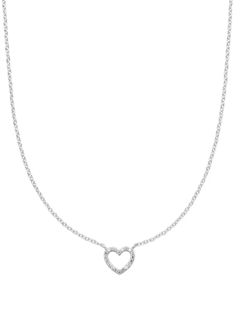 VEYNOU 14kt white gold Heart diamond necklace Silver 0425669500