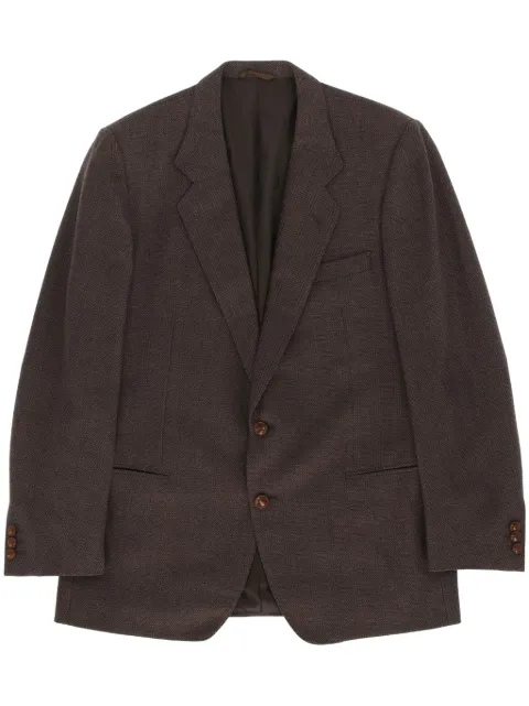 Saint Laurent Pre-Owned 1990s wool blazer Brown YS350LRN