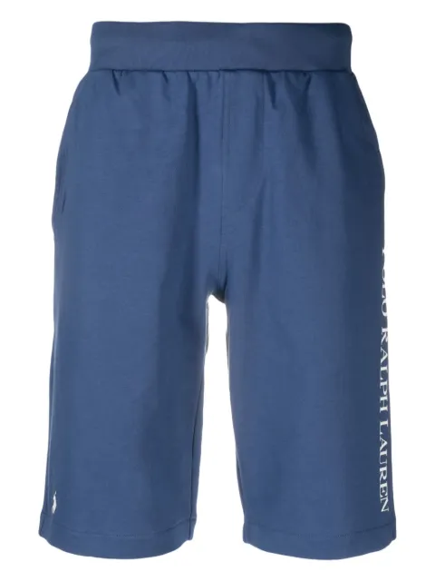Polo Ralph Lauren logo-print cotton-blend shorts Blue 714899620005