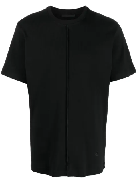 Helmut Lang logo-embroidered cotton T-shirt Black N04HM517