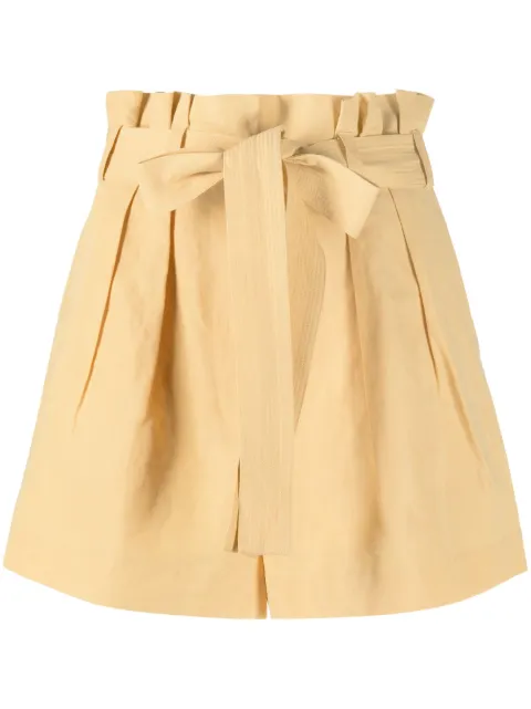 Ulla Johnson belted-waist shorts Neutrals PF230419
