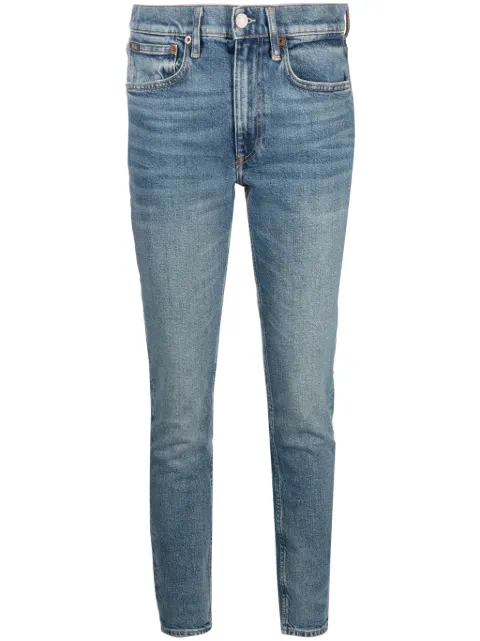 Polo Ralph Lauren stonewashed cotton skinny jeans Blue 211890091001