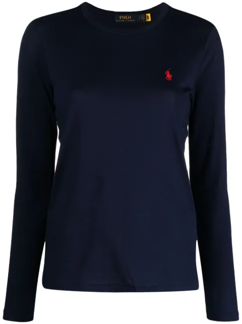 Polo Ralph Lauren Polo Pony long-sleeved T-shirt Blue 211898699002