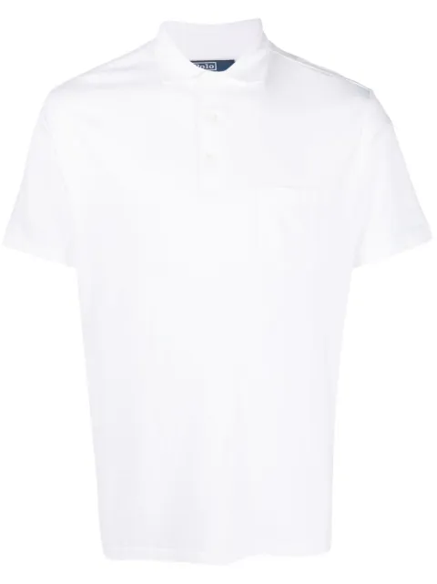 Polo Ralph Lauren embroidered-logo short-sleeve polo shirt White 710870462002