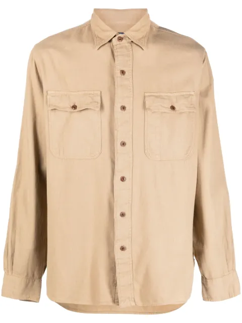 Polo Ralph Lauren long-sleeve cotton shirt Neutrals 710890449004