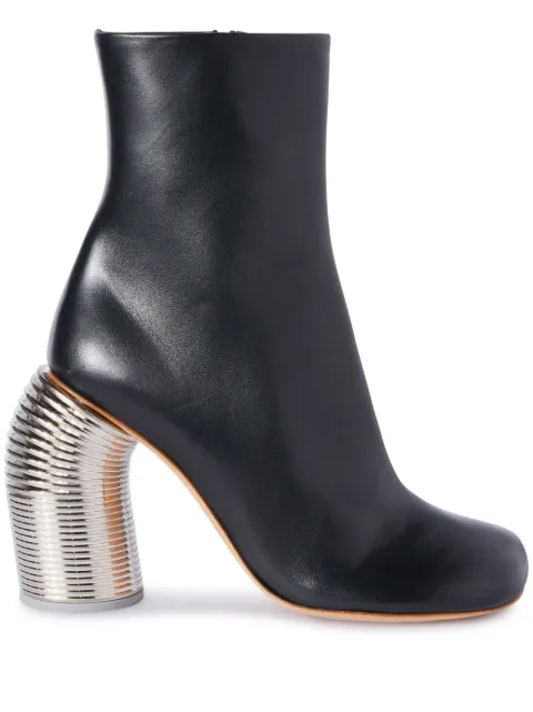 Off-White Spring leather ankle boots Black OWID033F23LEA0011072