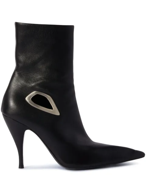 Off-White Crescent ankle boots Black OWID037F23LEA0011072