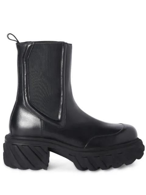 Off-White Tractor Motor leather boots Black OWID039F23LEA0011010
