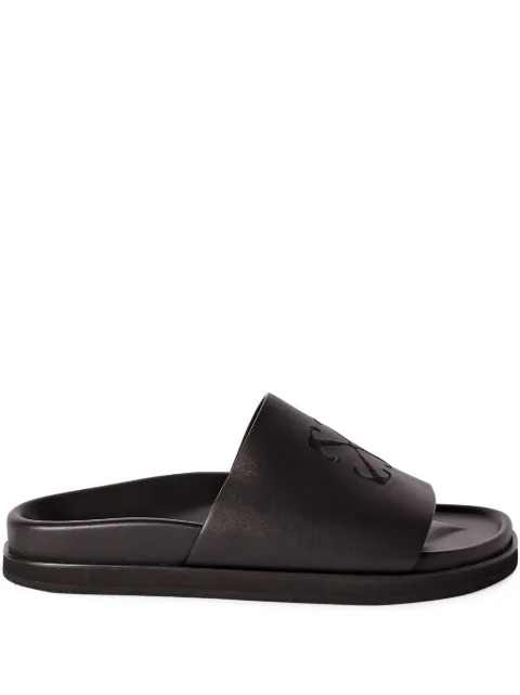 Off-White Arrow-motif slides Black OMIT006F23LEA0011010