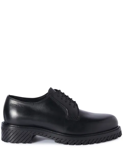 Off-White Military leather derby shoes Black OMIF028F23LEA0011010