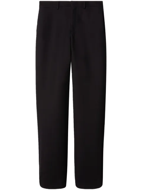 Off-White virgin wool straight-leg trousers Black OMCA280F23FAB0011010