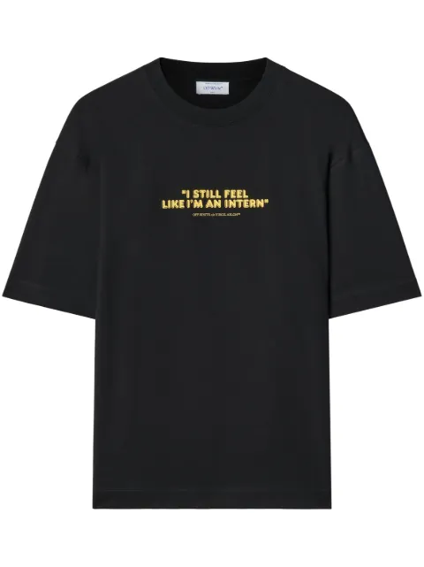 Off-White Intern Skate short-sleeve T-shirt Black OMAA120F23JER0171065