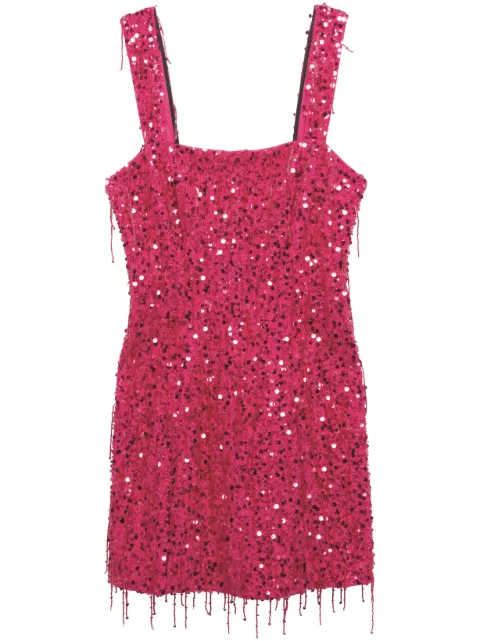 SIMKHAI Noemi sequin-embellished minidress Pink 4231060OAMARANTH