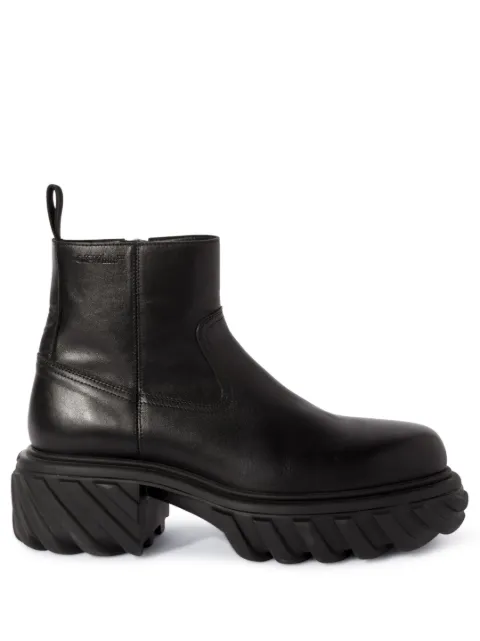 Off-White Exploration Motor ankle boots Black OMID029F23LEA0011010