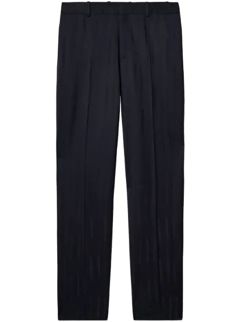 Off-White mid-rise tailored trousers Blue OMCO020F23FAB002