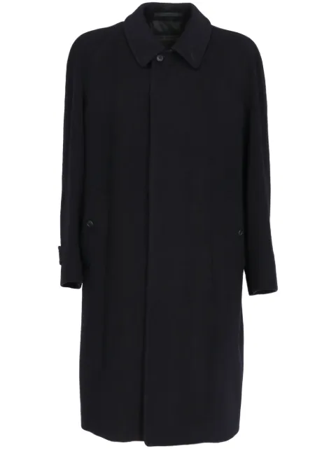 Burberry Pre-Owned 1990s wool coat Blue BRBUR750