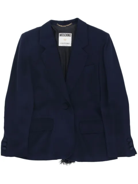 Moschino Pre-Owned 2000s tassel blazer Blue MOS520LR