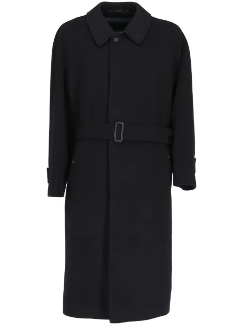 Burberry Pre-Owned 1990s cashmere trench coat Black BRBER1500