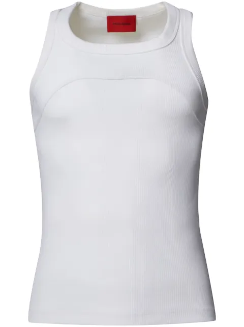 A BETTER MISTAKE Exposed ribbed tank top White 06D16TP021JS026PD