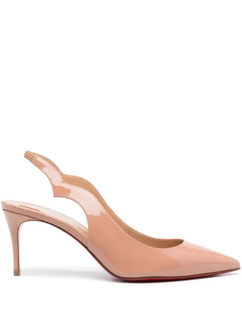 Christian Louboutin 70mm Hot Chick slingback pumps Neutrals 3230045N295