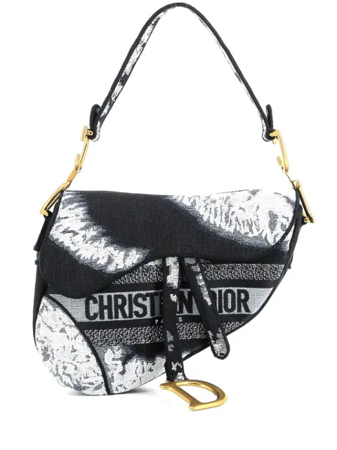 Christian Dior Pre-Owned 2020 Saddle canvas handbag Blue 397650