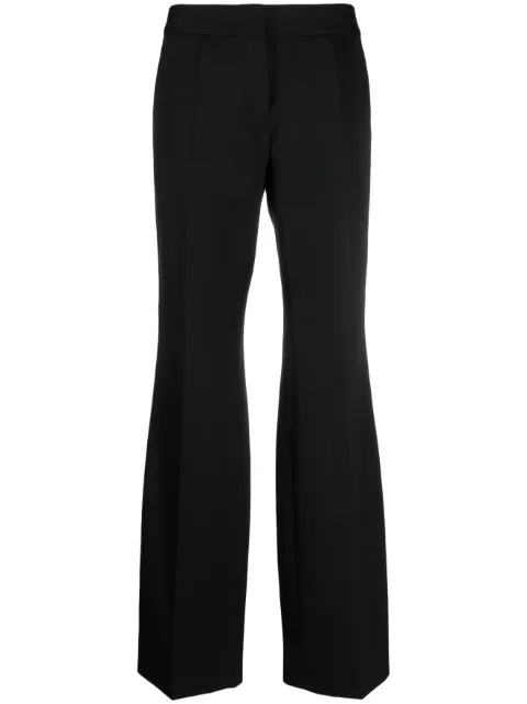 Jil Sander wool-cotton wide-leg trousers Black J02KA0142J40021