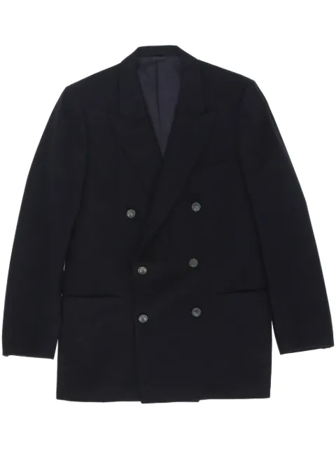Saint Laurent Pre-Owned 1970s double-breasted blazer Blue YSLA450BL