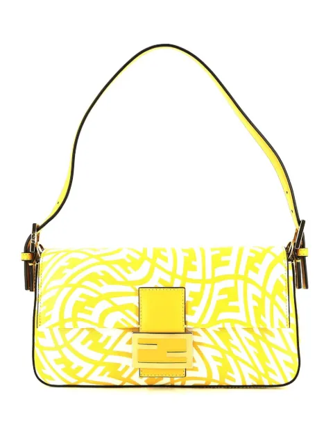 Fendi Pre-Owned 2020 Vertigo Baguette shoulder bag Yellow 397718