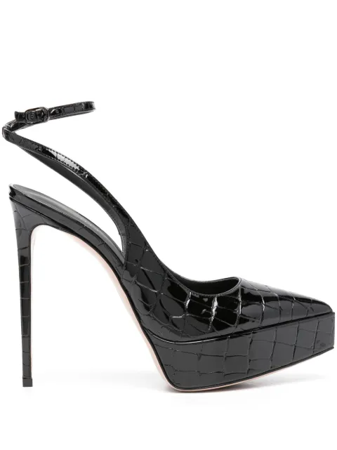 Le Silla Uma 140mm slingback pumps Black 2861V090R1PPLYL