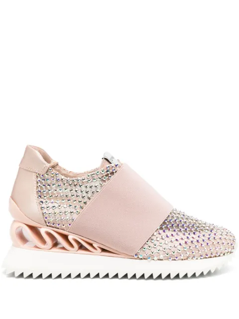 Le Silla Gilda crystal-embellished sneakers Neutrals 6885A040L3PPSAS