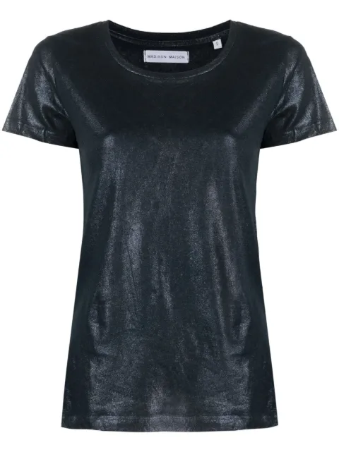 Madison Maison short-sleve lamé T-shirt Blue 921
