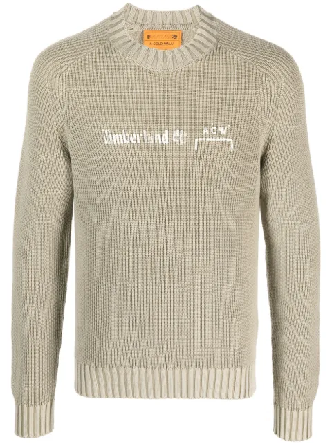 A-COLD-WALL* x Timberland logo-print cotton jumper Neutrals A6PGKDH4