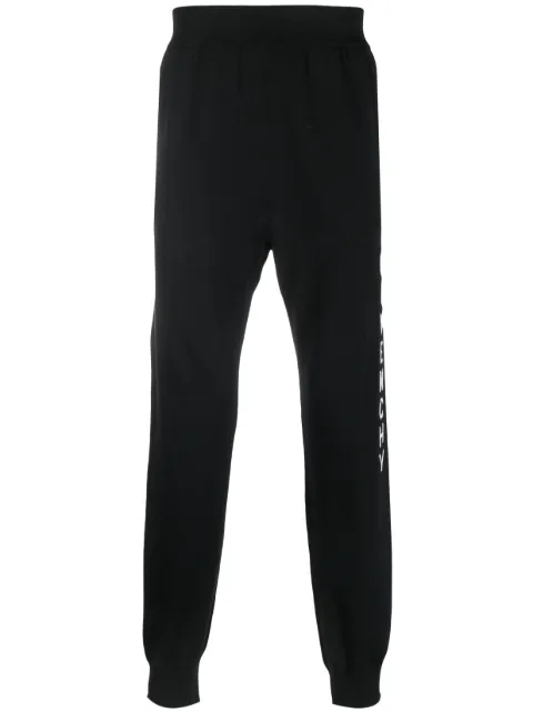 Givenchy intarsia-knit logo track pants Black BM51AB4YER
