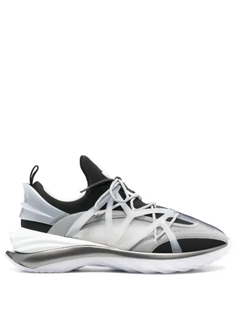 Jimmy Choo Cosmos/M low-top panelled sneakers Black COSMOSMQYR