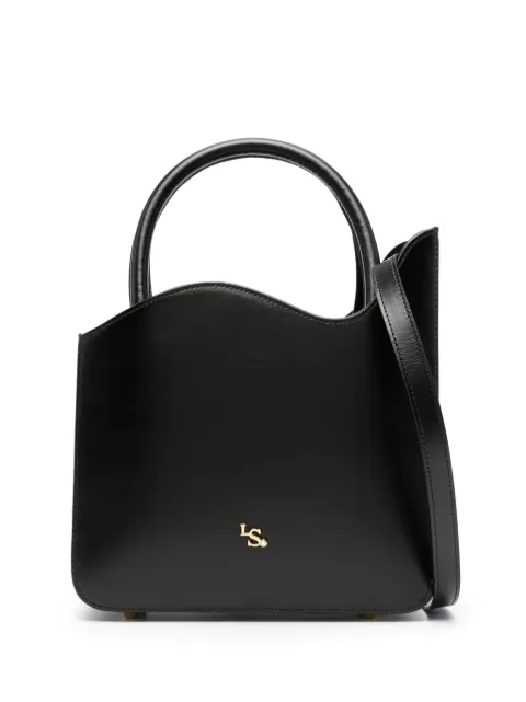 Le Silla medium Ivy logo-plaque leather tote bag Black 9980TBAGXXXXNEM
