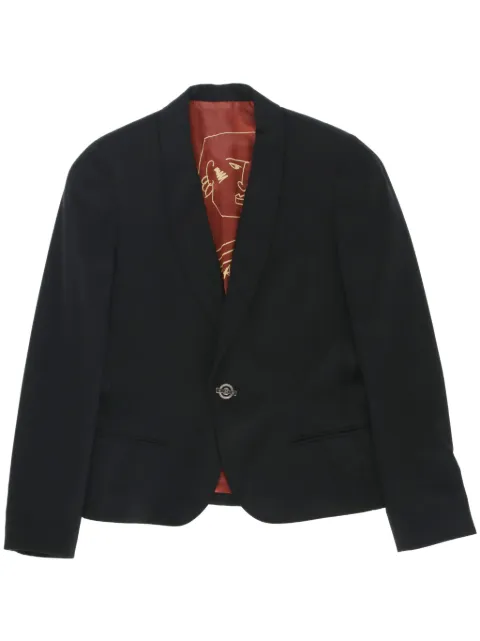 Jean Paul Gaultier Pre-Owned 2000 single-breasted wool blazer Black JPGA520RP