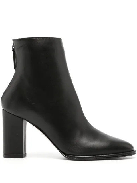 Le Silla Elsa 85mm leather ankle boots Black 7075A080R3PPGLO